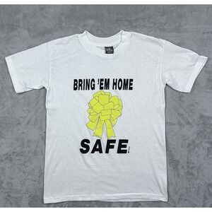 VTG 1991 Desert‎ Storm T-Shirt White House Tag USA Support Tee M Single Stitch